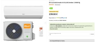 Aire acondicionado 1x1 ELUXE Amber 2 3000 fg por 239€