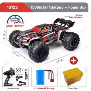 Coche RC Escala 1:16 Vel. máx 50 KM/H por solo 37,58€