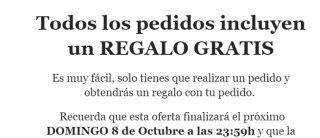 Regalo por compra en tienda Meetbio