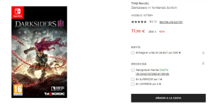Videojuego Darksiders 3 Nintendo switch por 11,96€