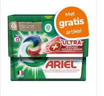 Gratis Ariel Ultra+ Pods 12stuks bij aankoop van 2 actieproducten bij Trekpleister