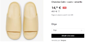 Chanclas de Cuero para Mujer Nike Calm por 14.99€