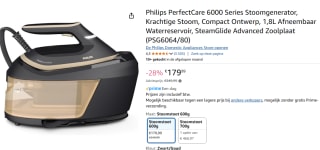 Philips PerfectCare Stoomgenerator 6000 Series PSG6064/80 voor €176,99 bij Amazon