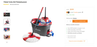 Vileda Turbo 2in1 – complete set voor €35,99 bij Blokker