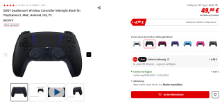[DUITSLAND] Sony PlayStation 5 DualSense Controller voor €42,01 bij Mediamarkt Duitsland