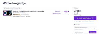 Photoshop-cursus Gratis voor beginners tot gevorderden dmv code bij Udemy