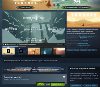 Videojuego Journey Steam por 2,09€