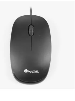 Ratón Óptico 1000dpi con Cable USB con 3 botones NGS Flame Black por 1.49€
