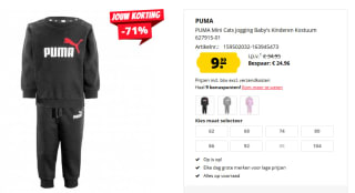 Essentials Minicats kids joggingpak voor €9,99 bij Sport Korting