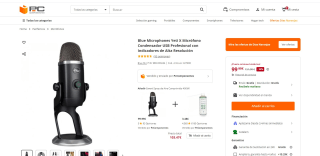 Micrófono Condensador USB Profesional marca Blue Microphones Yeti X por 99,99€