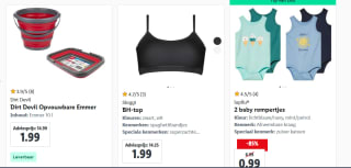 Tot 88% korting op diverse artikelen bij de Lidl