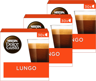 Nescafé Dolce Gusto Lungo capsules - 90 koffiecups voor €17,86 bij Amazon