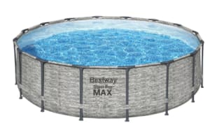 Piscina Bestway Redonda Steelpro Max Gris por $359.990