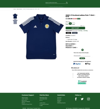 Polo Scotland Adidas 20/21 Hombre por solo 9,89€