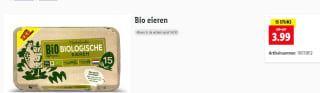 15 bio-eieren voor €3,99 bij de Lidl