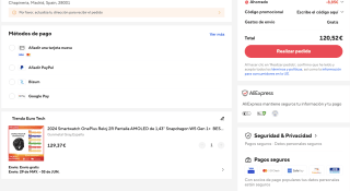 Reloj OnePlus 2R AMOLED de 1,43'' Snapdragon W5 Gen 1+ BES2700 100H de duración de la batería WiFi Wear OS por Google GPS por solo 120,52€