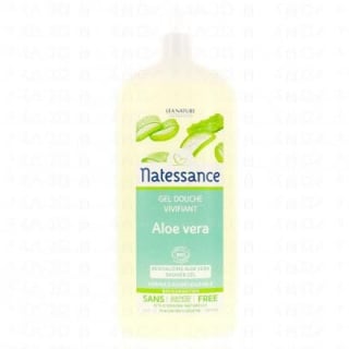 Gel douche vivifiant Aloe vera Natessance - 1 L à 4,77€