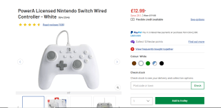 PowerA Nintendo Switch Wired Controller - £12.99