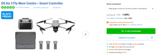 DJI Air 3 Fly More Combo + Smart Controller voor €1099 bij Coolblue