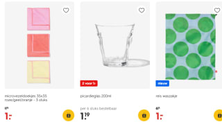 Heel veel producten voor €1 bij de Hema