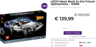 Lego Back to the Future Time Machine 10300 voor €139,99 bij Brickfever