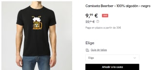 Camiseta de Hombre Kukuxumusu Beerber por 9.9€