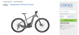 Vélo électrique Bergamont E-Revox Pro Mod à 2.038,99€