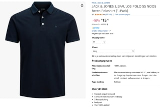 Jack & Jones JJEPAULOS - Poloshirt voor €1516 bij Amazon