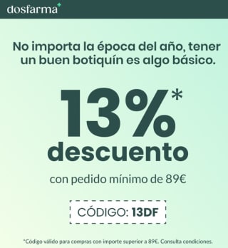 13% dto en pedidos de 89€
