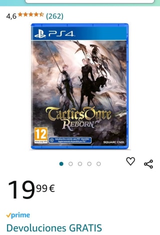 Tactics Ogre Reborn PS4 por 19,99€.
