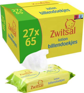 Zwitsal Lotion Billendoekjes Voordeelverpakking 24x65=1560 doekjes voor €35,93 bij Bol.com