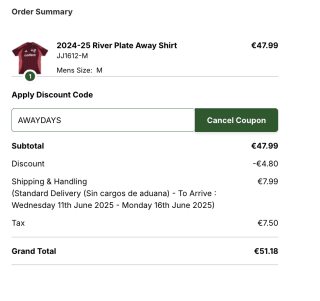 Camiseta 2024-25 River Plate Away Shirt por solo 43,19€