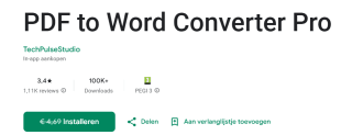 PDF to Word Converter Pro voor Android gratis