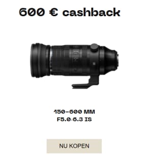 Tot €600 cashback op geselecteerde camera's & lenzen bij OM System