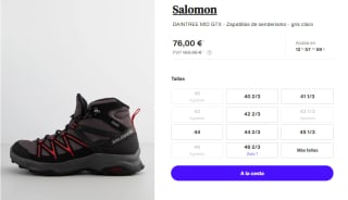 Botas de montaña de hombre Daintree Mid GTX Salomon por 76€