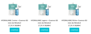 Mini Esencia B3 gratis comprando Hydraliane de SVR