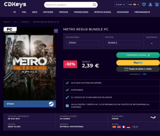 Juego Metro Redux Bundle PC a tan solo 2,39€
