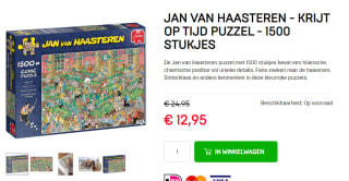 Jan van Haasteren Krijt op Tijd! puzzel - 1500 stukjes voor €12,95 bij Dagknaller