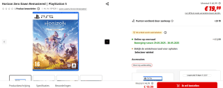PS5 Horizon: Zero Dawn Remastered voor €19,99 bij de Mediamarkt