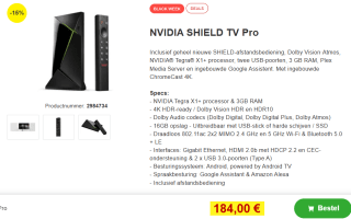 NVIDIA SHIELD TV Pro voor €184 bij Proshop