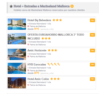 Ofertaza hotel + entrada Marineland desde solo 87€