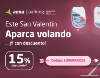 Código Descuento 15% San valentín en Aena