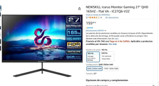 NEWSKILL Icarus Monitor Gaming 27" QHD 165HZ - Flat VA - IC27Q6-V2Z por 155,86€