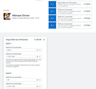 Tot €40 korting bij Dinner Train