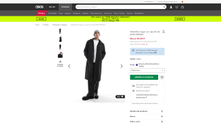 Gabardina con capucha ASOS DESIGN por 21€