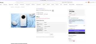 Realme 14 Pro 12GB/256GB 5G Blanco perla por solo 270€