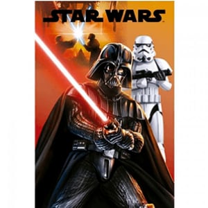 Manta Polar Star Wars: Darth Vader con Espada y Logo Negro por 6,99€