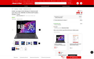 Acer Aspire 16 A16-71M-56LB por 699€