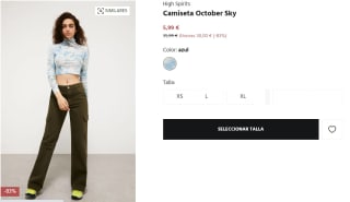 Camiseta October Sky para Mujer High Spirits por 5.99€