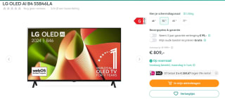 LG B4 OLED55B46LA - 55 inch - 4K OLED - 2024 voor €809 bij Art and Craft